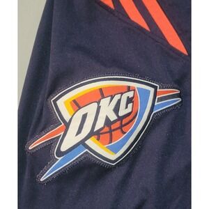 OKC Oklahoma City Thunder NBA Adidas Mens 2XL Mesh Basketball‎ Shorts EUC